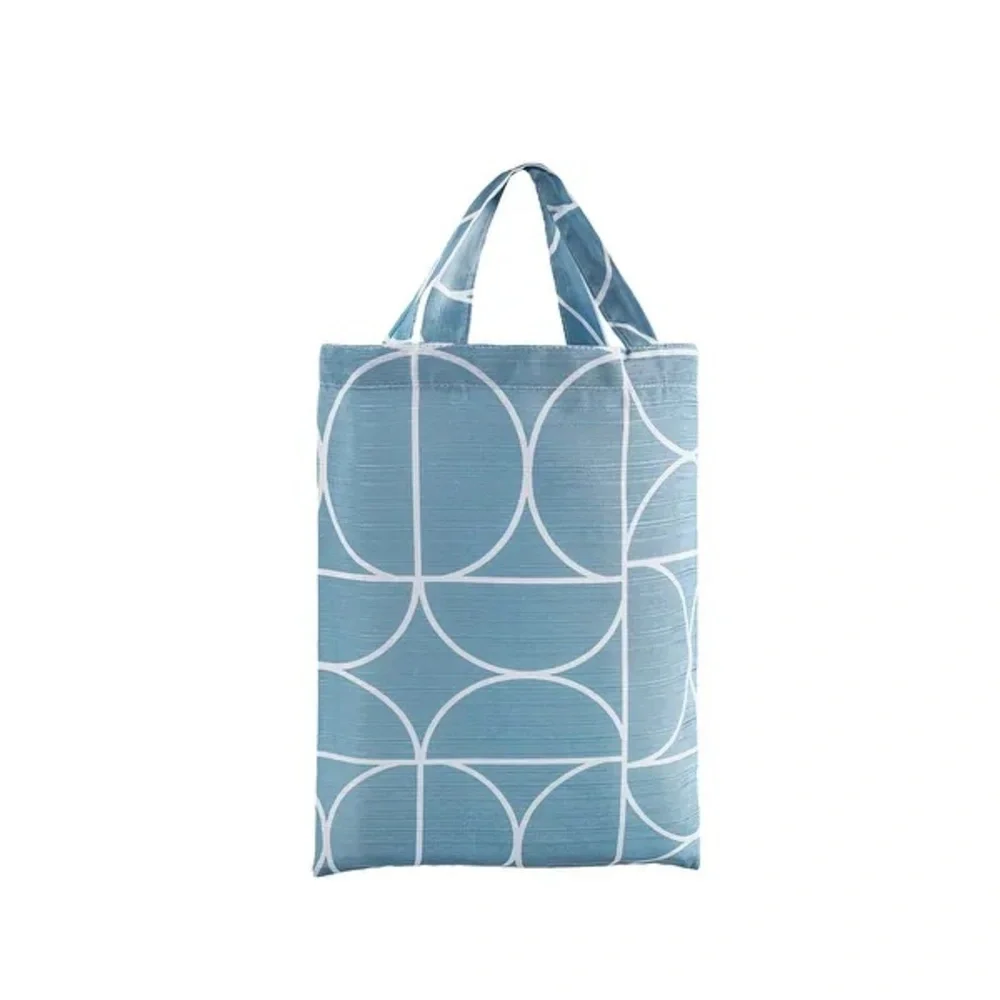 No. 918 Roswell Geometric Print 13-Piece Shower Curtain Set - Denim ⭐️NWT⭐️